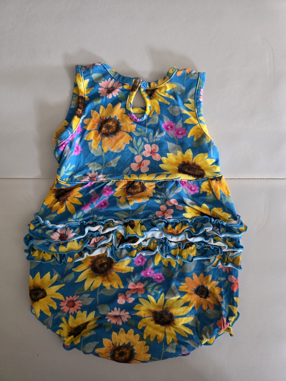 (VGUC) Little Sleepies Sunflower Fields Bubble Romper - Size: 18-24M - Picture 3 of 6